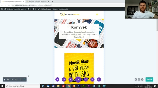 13. Mobilra optimalizált, reszponzív megjelenés beállítása